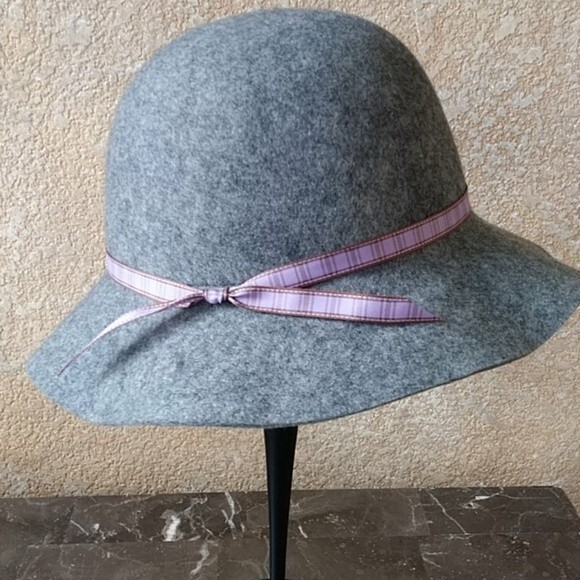 Retro Cloche Bucket Hat Wool Felt Like New - Picture 4 of 9